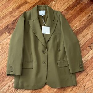 Tibi Tropical Wool Liam Blazer
